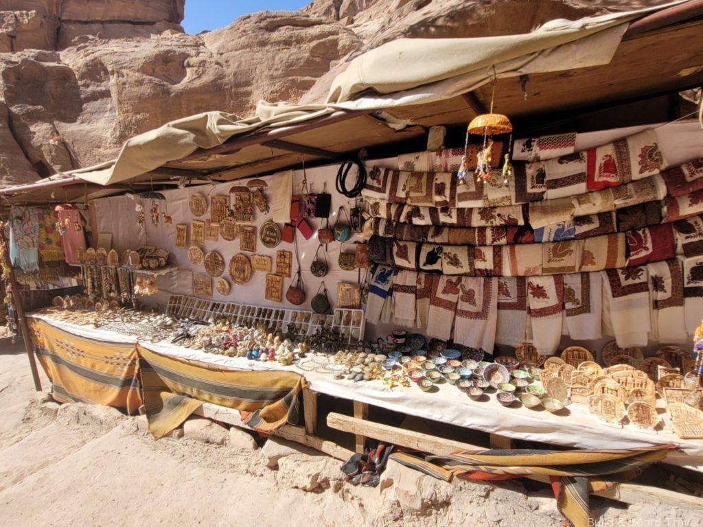 Stall selling trinkets in Petra